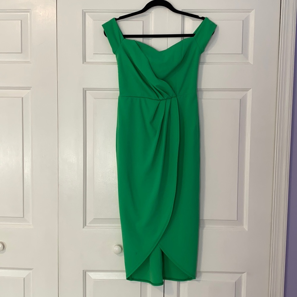 ASOS off shoulder midi dress